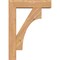 Ekena Millwork Westlake Block Smooth Bracket w/ Offset Brace, Western Red Cedar, 5 1/2"W x 20"D x 28"H BKT0604X20X28WTL05SWR - alternate 3